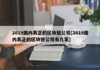 2019国内真正的区块链公司[2019国内真正的区块链公司有几家]